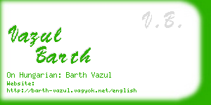 vazul barth business card